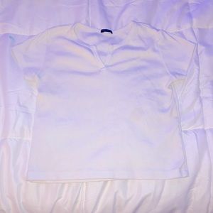 Brandy white basic top